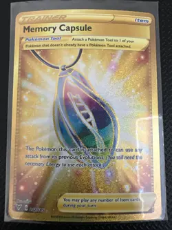 Memory Capsule 202/185 Gold Secret Rare Vivid Voltage Pokemon Card NM-M - Image 1
