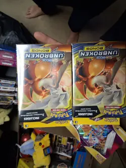 Pokemon TCG Unbroken Bonds 3 Booster Pack Hanger Box - Factory Sealed 2 Boxes - Image 1