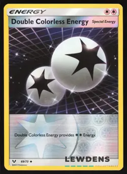 Double Colorless Energy - 69/73 - Reverse Holo Uncommon Shining Legends Pokemon - Image 1