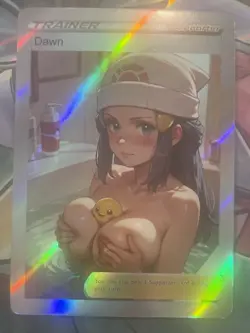 Pokemon Dawn Anime Waifu Custom DIY Trainer Art Sexy Pokemon card - Image 2