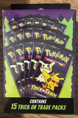 Pokemon Trick or Trade Booster Pack box 15 Packs 2025 Sealed Walgreens Exclusive - Image 1