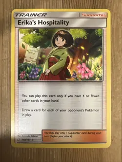 Erika's Hospitality 140/181 Team Up - Holo NM Pokemon Card Rare Holo - Image 1