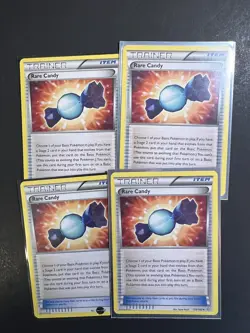 4x Rare Candy 135/160 NM Non-Holo PLAYSET Primal Clash 2015 Pokemon Trainer NM/M - Image 1