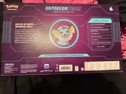 2022 Pokemon TCG Vaporeon VMAX Premium Collection Box Factory Sealed SMALL TEAR - Image 2