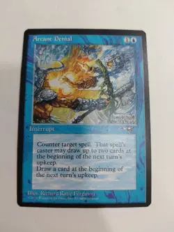 Arcane Denial MTG X1 Alliances NM Condition See Pics Front Back - Image 1