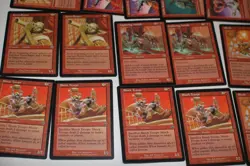 MTG 15x Mercadian masques shock troops playset red magic card lot MP - Image 2