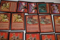 MTG 15x Mercadian masques shock troops playset red magic card lot MP - Image 5