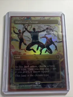 Spider-Man MTG Magic The Gathering Multiversal Passage Borderless Rare Foil - Image 1