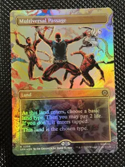 Multiversal Passage - #206 Foil (Borderless) Marvel's Spider-Man - Mtg NM Rare - Image 1