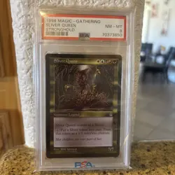 PSA 8 1998 MAGIC THE GATHERING SILVER QUEEN STRONGHOLD MTG PROTECTIVE CASE INCLU - Image 2
