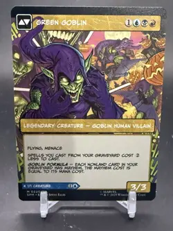 Norman Osborn - Green Goblin MTG Spider-Man Borderless M0220 NONFOIL Mythic - Image 2