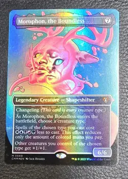 Morophon, the Boundless (Borderless) Commander Masters Foil MTG NM Magic Card - Image 1