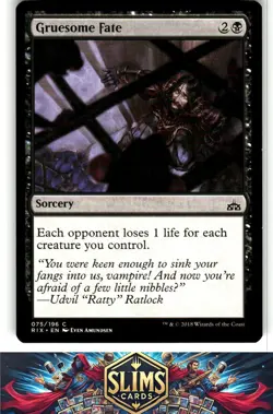 Magic the Gathering MTG Rivals of Ixalan Gruesome Fate #75 Buy 2 Get 1 - Image 1