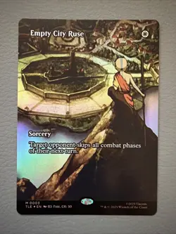 MTG Empty City Ruse (Borderless) - Avatar: Eternal 0003 NM Foil - Image 1