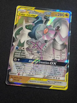 Pokemon TCG - Arceus & Dialga & Palkia GX 156/236 Ultra Rare Cosmic Eclipse | NM - Image 1