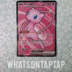 Pokemon Card Mew Ex 193/165 Secret Rare Scarlet Violet Pokemon 151 Singles LP - Image 1