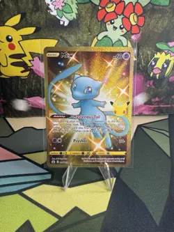 Pokemon TCG Celebrations Mew Gold Full Art Holo Card 25/25 Secret Rare - Image 1