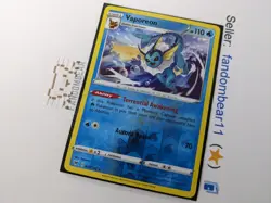 Vaporeon REVERSE HOLO card 030/185 SWSH Vivid Voltage 2020 Pokemon NM/LP - Image 4