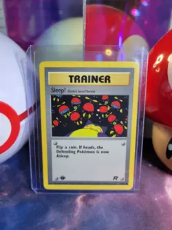 Sleep! (Rocket's Secret Machine) 79/82 Pokemon TCG Team Rocket 1st Ed. Common - Image 1