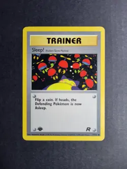 Sleep! (Rocket's Secret Machine) 79/82 Pokemon TCG Team Rocket 1st Ed. Common - Image 2