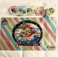 1 Set Pokemon World Championships 2023 Yokohama Japan Pikachu Playmat - Image 1