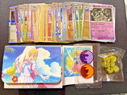 Lillie Pokemon Card Box + 50 Holo/Reverse Holo Mixed Card Lot With Accessories - Image 1