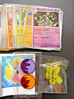 Lillie Pokemon Card Box + 50 Holo/Reverse Holo Mixed Card Lot With Accessories - Image 2