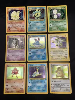 Vintage Pokemon TCG Holo Rare Lot - MP/HP - WOTC Era Collection - Image 1