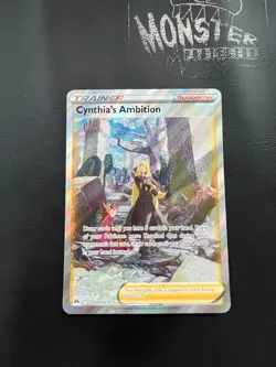 POKEMON TRAINER CYNTHIA'S AMBITION GG60/GG70 ULTRA RARE CROWN ZENITH GALARIAN GA - Image 1