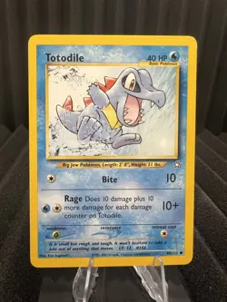 Totodile 80/111 - Neo Genesis Unlimited Edition - WOTC Pokemon LP - Image 1