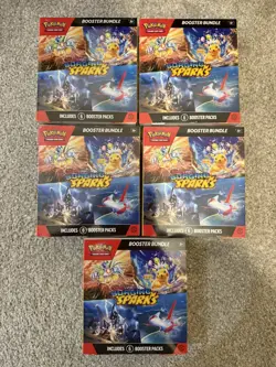Pokemon TCG: Surging Sparks - Booster Bundle x 5 - Image 1