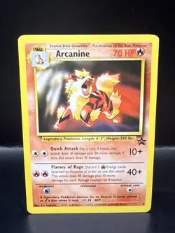 Pokemon Card - Arcanine WoTC Black Star Promo 6 Non Holo G - Image 1