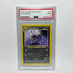 Houndoom 23 PSA 9 2001 Neo Discovery Pokemon Card Pokemon TCG - Image 1