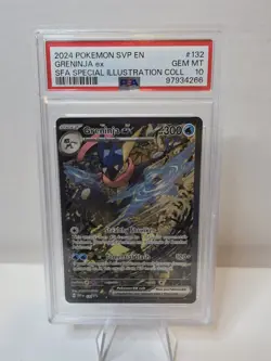 2024 POKEMON SHROUDED FABLE SPECIAL ILLUSTRATION COLLECTION GRENINJA EX PSA 10 - Image 1