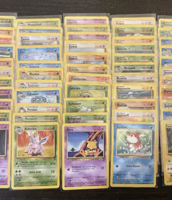 Pokemon Complete Non Holo Base Set 2 Set 21-130 Cards Mostly LP - Image 3