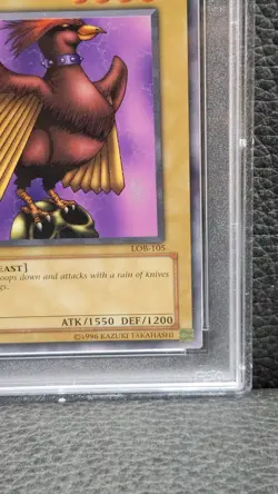 2002 YU-GI-Oh LOB-105 Skull Red Bird Legend of Blue Eyes 1st Edition PSA Mint 10 - Image 3