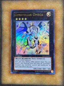 Yugioh Constellar Omega LTGY-EN091 Ultra Rare 1st Ed LP - Image 1
