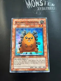 YUGIOH QUILLBOLT HEDGEHOG SUPER RARE DPCT-ENY02 LIMITED EDITION - Image 1