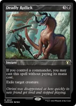 MTG English Deadly Rollick (Foil Etched) NM Foil Commander Masters - Image 1