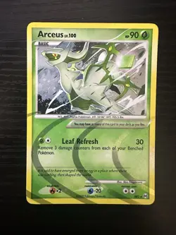 Pokemon TCG Arceus Grass AR2 Holo Rare Card LP Condition - Image 1