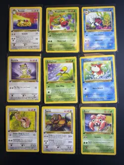 Pokemon TCG 1st Edition 9 Card Jungle Lot LP-NM - Image 1