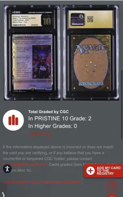 MTG Summon: Bahamut (0001) Foil Final Fantasy Mythic CGC Pristine 10 Pop 2 🔥 - Image 2