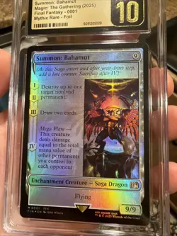 MTG Summon: Bahamut (0001) Foil Final Fantasy Mythic CGC Pristine 10 Pop 2 🔥 - Image 3