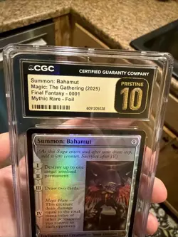 MTG Summon: Bahamut (0001) Foil Final Fantasy Mythic CGC Pristine 10 Pop 2 🔥 - Image 5