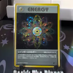RAINBOW ENERGY - Team Rocket - Holo Rare - Japanese Pokemon Card NM - Image 2