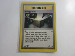 Energy Ark 1st Edition Neo Discovery Pokemon Card LP - Image 1
