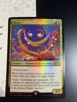 MTG Cheer Magic the Gathering 2025 Holiday Store Exclusive Promo Card FREE SHIP! - Image 3