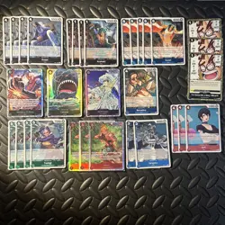 OP11 & OP12 Navy SR & R One Piece Card Lot Of 32 - All RARE Holo Lot - Laboon - Image 2