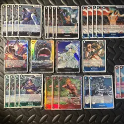 OP11 & OP12 Navy SR & R One Piece Card Lot Of 32 - All RARE Holo Lot - Laboon - Image 3