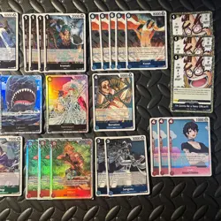 OP11 & OP12 Navy SR & R One Piece Card Lot Of 32 - All RARE Holo Lot - Laboon - Image 4
